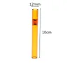 100mm Glass Straw One Hitter Pipe 4 Inch Steamroller Smoking Accessories Thick Pyrex Filter Tips Taster Colorful Cigarette Holder hookahs bongs