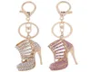 Crystal High Heels Scarpe Catene Chiave Rings Shoe Borsa per auto a sospensione Keyrings for Women Girl Keyhains Gift1973389