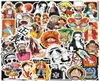 50pcslot One Piece Luffy Stickers Anime Sticker Notebook Motorcykel Skateboard Computer Mobiltelefon Cartoon Toy Trunk4318430