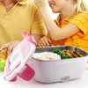 Dinnerware Eu Plug Lunch Box Rapid Heating Portable Electric Grade Stainless Steel For Home