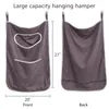 Sac à linge Linn Sac de suspension 20'''x27 '' Over the Door Hampers Light Ponde pour tenir des vêtements sales