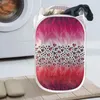 Laundry Bags Foldable Basket Leopard Print And Sunflower Storage Home Accessories Clothes Large