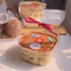 Kubki jednorazowe słomki 20pcs przezroczysty przenośny koszyk kwiatowy pudełko do pieczenia mleko Milaleuca Sałatka owocowa piknik plastikowy pusty