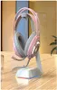 Girl Pink PC Games Headphones for Phone Laptop Computer Wired Stereo Hifi Headsets LED Light Gaming Headband PS4 Game Earphone Mic7365877