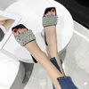 Slippers Women Summer Flat Shoes Female Luxury Slides Rivet Lady Low Pantofle Soft Designer Girl Fashion PU Rubber Female S 240402