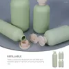 Storage Bottles 5pcs Travel Conditioner Body Wash Dispensers Refillable Shampoo Containers 400ml