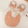 Bibs de cabeceira de flores de Baby Flower Bibs de Babas de Flor Babas de Chave de Nylon