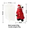 Baking Moulds Silicone Christmas Tree Candle Mold Three-dimensional Ornaments Santa Claus Gift Box Decoration Cake