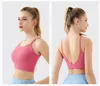 Frauen Tanks Custom Logo Yoga Weste fester Tasse Sport BH Suspender integrierter Brustpolster