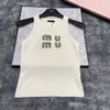 Women's clothes Camis vestT-Shirt Designer Women Sexy Halter Tee Party Fashion Crop Top Luxury Embroidered T Shirt Spring Summer Backless
