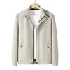 Giacche da uomo 2024 Spring e autunno giacca traspirante di grandi dimensioni Business Casual Self Comove Coat di alta qualità M-5XL