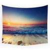 Tapestries Seaside Beach Waves Candery Coconut Tree Sunset Sunst Pattern Tapestry Background Room Bedroom Wall Blanket 95x73cm