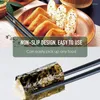 Chopsticks 2/20pcs Japanese Black Alloy Non-Slip Sushi Chop Sticks Kitchen Tableware Sets Dishwasher Safe Chinese Gift Supplies