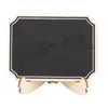 Decorative Figurines 40X Mini Chalkboards With Support Easels Stand Place Cards Small Rectangle Little Wood Blackboard