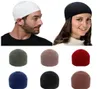 Hombres musulmanes de punto de invierno Sombreros de oración de orillas Capátiles Capas de macho Islámica Judío Judío Kipsa Homme Hat Men039s Wrap Head1429075