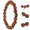 Bracelets de charme Pulseira Rosário Presente masculino Cross Cross Bead Menses Minchas de jóias para oração Mulheres de madeira de madeira