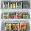 収納ボトルキッチン生鮮食品とフルーツ冷蔵庫冷凍ボックスの容器タイムレコーダーの蓋付きの冷蔵庫の主催者