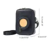 Adapters kamerafodral kompatibelt med mini evo pu läderväska med fickjusterbar axelband kamera bärväska