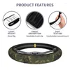 Steering Wheel Covers Flecktarn Camo Auto Car Cover Men Military Camouflage Universal 15 Inch Protector For Truck