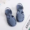 Sandalia Child Beach Shoes for Sea Summer Girls Gladiator Sandaler Baby Soft Nonslip Princess Jelly Boy Roman Flipflops 240410