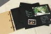 Album A4 Binder Fotoalbum Extra ark/Three Binder Black Kraft Inner Sheet/Scrapbooking Album Paper