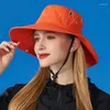 Beretti impermeabile ampio cappello a secchio a tenace a tela da sole Sun Shade Jungle Sun per campeggio esterno per esterni unisex pescatore H7EF