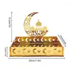 Plates Moon Star Tray Serving Trays For Party Acrylic Fruit Eid Al-Fitr Desktop Decoration Supply