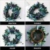 Fleurs décoratives Peony Wreath Garland Garland Artificial Flower Mur Mur pour la porte d'entrée Décor de fête de mariage