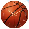 Wall Clocks Basketball Clock Mute Hanging Sports Decoration For Home Office Cafe Nursery Room ( Without Batteries ) Living