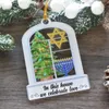 Decoração de festa 1 peça personalizada ornamento de hanukkah ornamentos acrílico para árvore nesta casa, celebramos o amor menorah