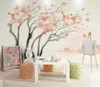 Fonds d'écran Cherry Blossom Tree Mural mural personnalisé 3D Résumé ART PAPILLE PAURD