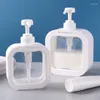 Dispensateur de savon liquide 300/500 ml de bouteille de pompe à pompe vide Récipient de bouteille de salle de bain gel de douche de salle de bain rangement