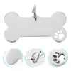 Colarinhos para cães 4 pcs Id Id Ornaments Tag Tags de metal pendentes Supplências de aço inoxidável personalizadas