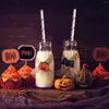 Copas descartáveis Palhadas Halloween Stripe Papel Bebing Drink