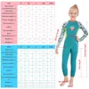 Costume de plongée en combinaison de combinaison de filles 2,5 mm de maillot de bain en néoprène à manches longues surfer de méduses de maillot de bain pour eau froide 240411