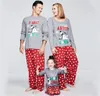 Familj Julpyjamas Santa Snowman Printing Father Son Moderdotter Pajamas Xmas Pyjamas Set Adult Kids Sleepwear Family Lo5493373