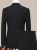 Mens Highquality Suit Business Professional Youth Office Worker Formal Dress Wedding Banquet Gentleman Twopiece 240407