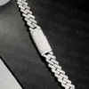 Großhandel 8mm VVS Moissanite Cuban Link Halskette Faste Lieferung Hip Hop Style Out Diamond Cuban Kette