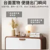 Kitchen Storage Ultra-thin Tipper Solid Wood Shoe Cabinet Door Household Economic Space Saving Small Simple Rack