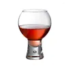 Occhiali da vino 300-500 ml creativi piedi spessi whisky brandy sake beer goblet dessert dessert bevande fresco bevande tazza