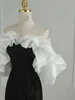 Abiti casual Fashion Trendy Women's Patchwork Slash Neck Dress 2024 Summer Zipper High Waist Wrap Female Female 15C43