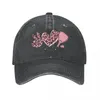 Ball Caps Peace Love Padel Mom Baseball Cap I Y2k Cute Female Male Washed Trucker Hat Drop Tennis Skate Snapback