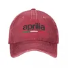 Ball Caps Aprilia Racing Motorcycle Baseball Vintage Denim Snapback Cap Unisexe Style Outdoor Workouts Hat