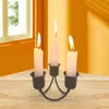 Candle Holders Taper Holder 3 Arm Metal Candlestick For Table Centerpieces Wedding Party Decoration