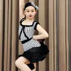 Scen Wear Sleeveless Ballroom Dance Costumes Girls Samba Latin Dress Children's Performance Competition Dresses SL10067