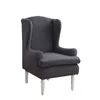 Couvre la chaise Couvercle d'aile massive élastique étendue étendue de salle à manger gris boltoue de fauteuil