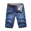 Summer delgado pantalones cortos de mezclilla delgados para hombres pantalones cortos de buena calidad jeans algodón sólido jeans sólidos pantalones cortos macho azul casual size 40 240412