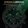 Poedagar Luxury Man guarda un cronografo di alta qualità cronografo luminoso da uomo orologio da polso da polso da polso orologio in quarzo orologio casual orologio 240414