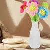 Flores decorativas 7 PCS desenho animado girassol simulado ramo de flores artificiales luxuh dinosy home buquet decoração