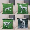 Oreiller Supe Soft Short Pet Pet Dog Europe Cover dalmatien pour canapé décor à la maison Cute Animal Case 45 45 cm